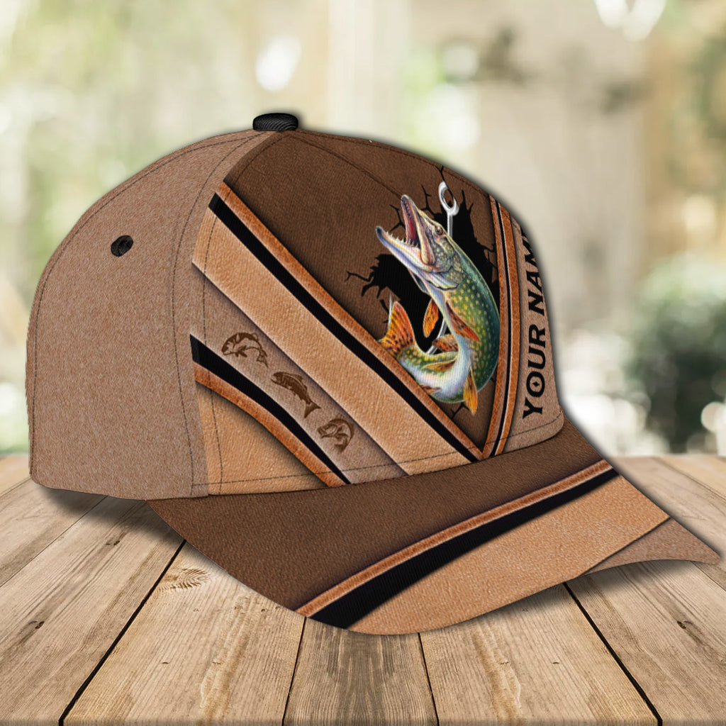 For Fishing Lover Personalized Classic Cap, Personalized Gift for Fishing Lovers  Trucker Hats Custom Hats Gifts For Men & Women
