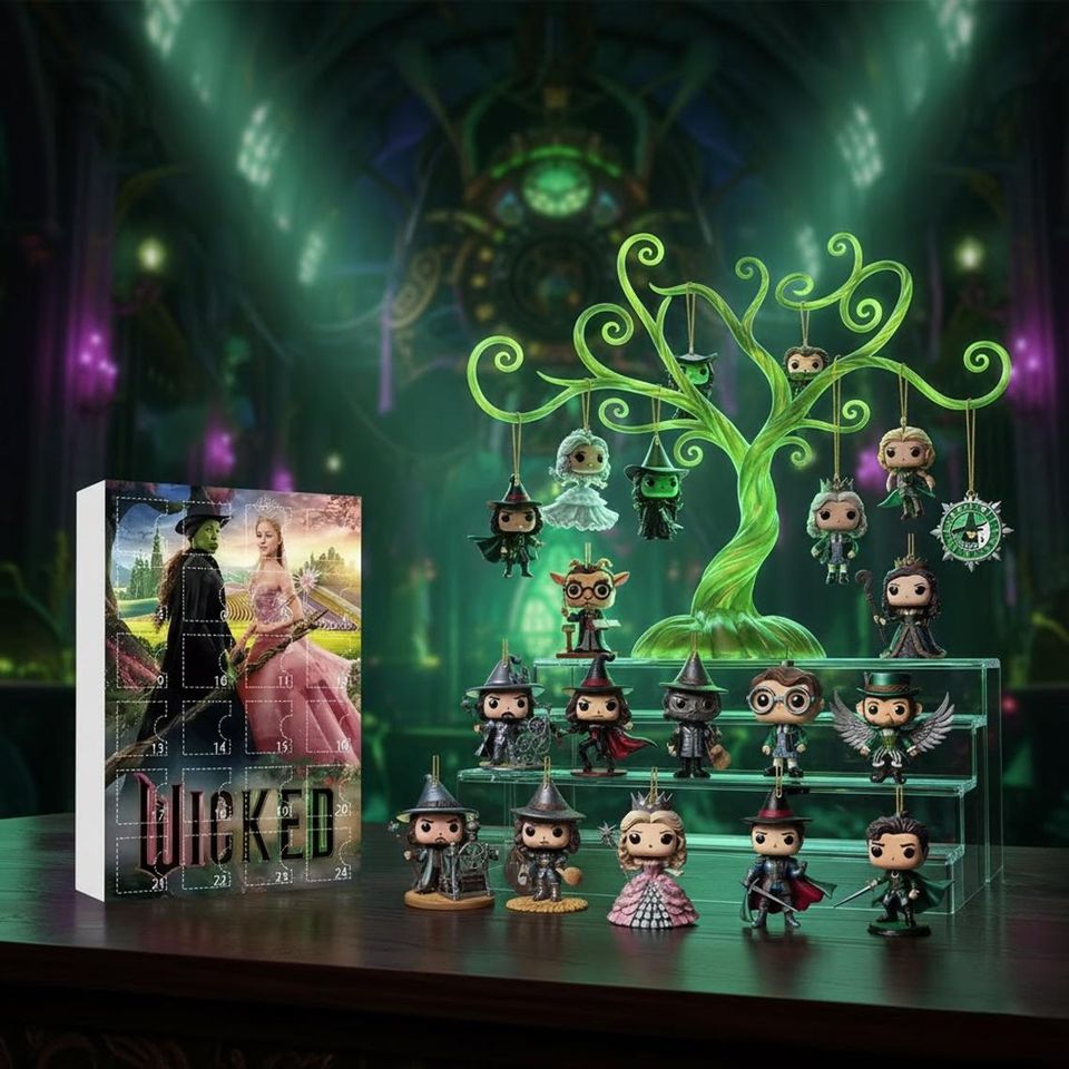 For Good Wicked Advent Calendar, The Wizard Of Oz Advent Calendar,  Surprise Toys, Non Repetitive Designs, 2D Flat Advent Calendar