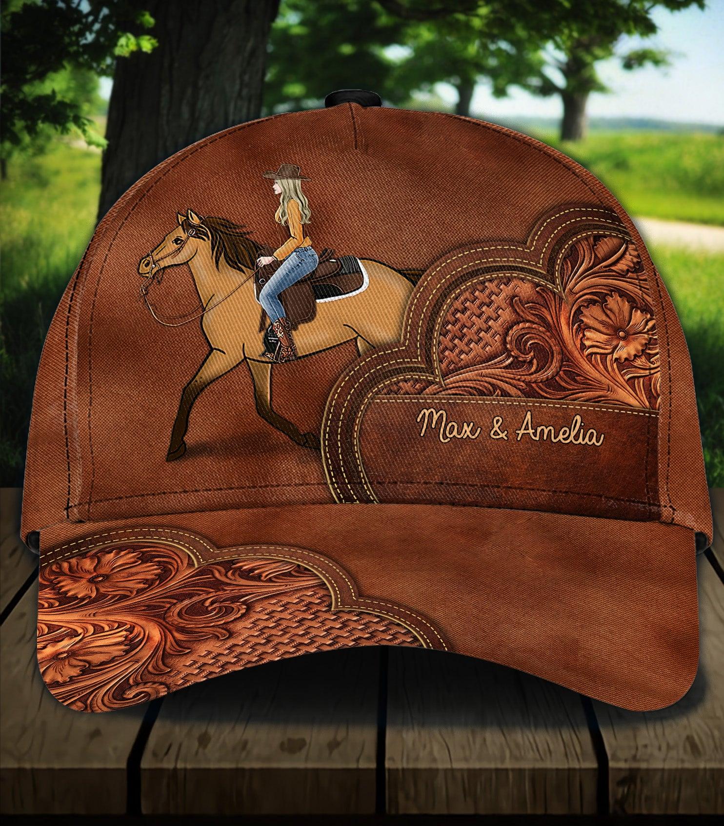 For Horse Lover Personalized Classic Cap, Personalized Gift for Horse Lovers Trucker Hats Custom Hats Gifts For Men & Women