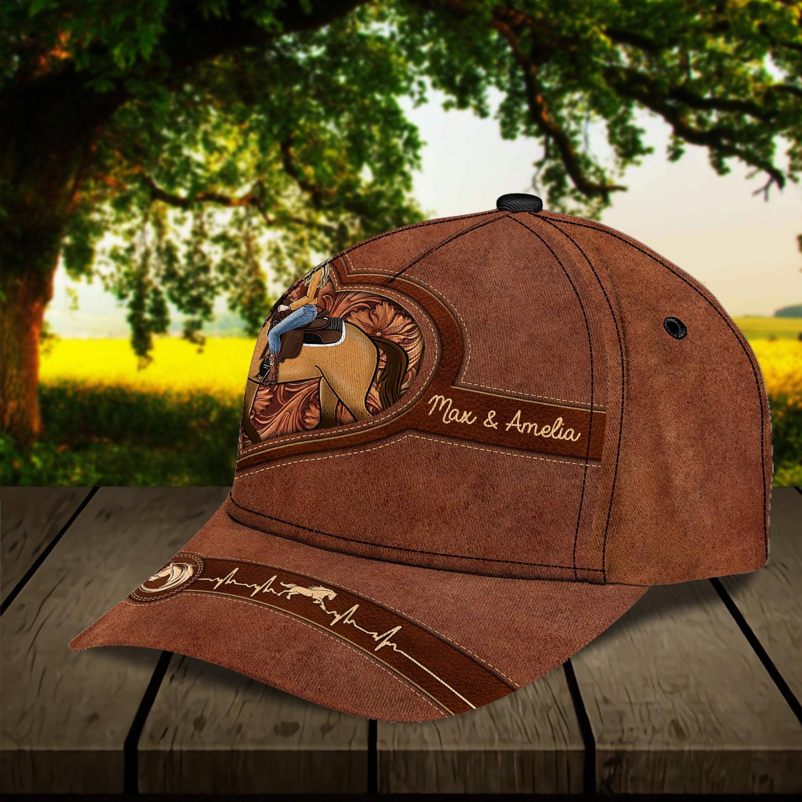For Horse Lover Personalized Classic Cap, Personalized Gift for Horse Lovers Trucker Hats Custom Hats Gifts For Men & Women