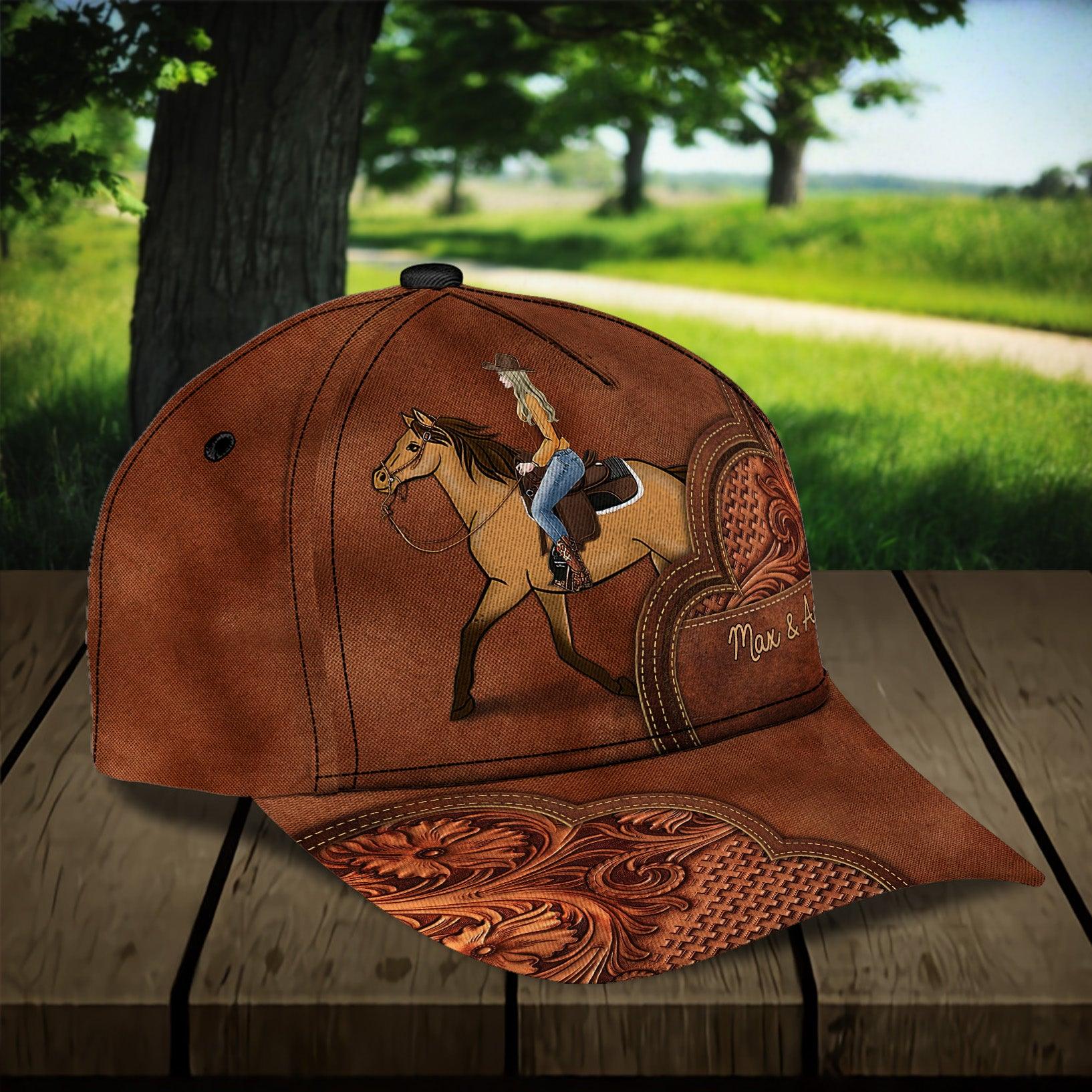 For Horse Lover Personalized Classic Cap, Personalized Gift for Horse Lovers Trucker Hats Custom Hats Gifts For Men & Women