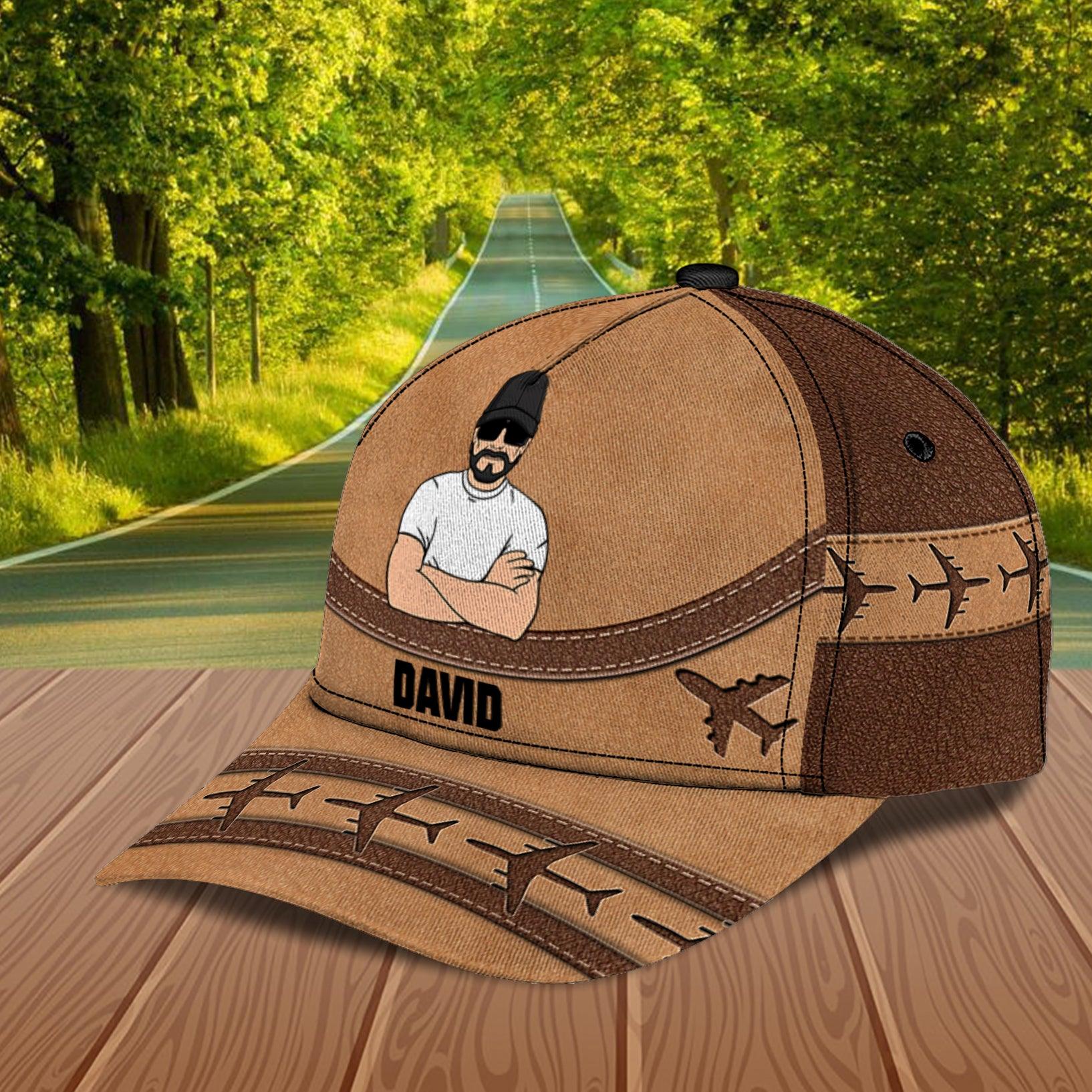 For Pilot Personalized Classic Cap, Personalized Gift for Pilot Trucker Hats Custom Hats Gifts For Men & Women