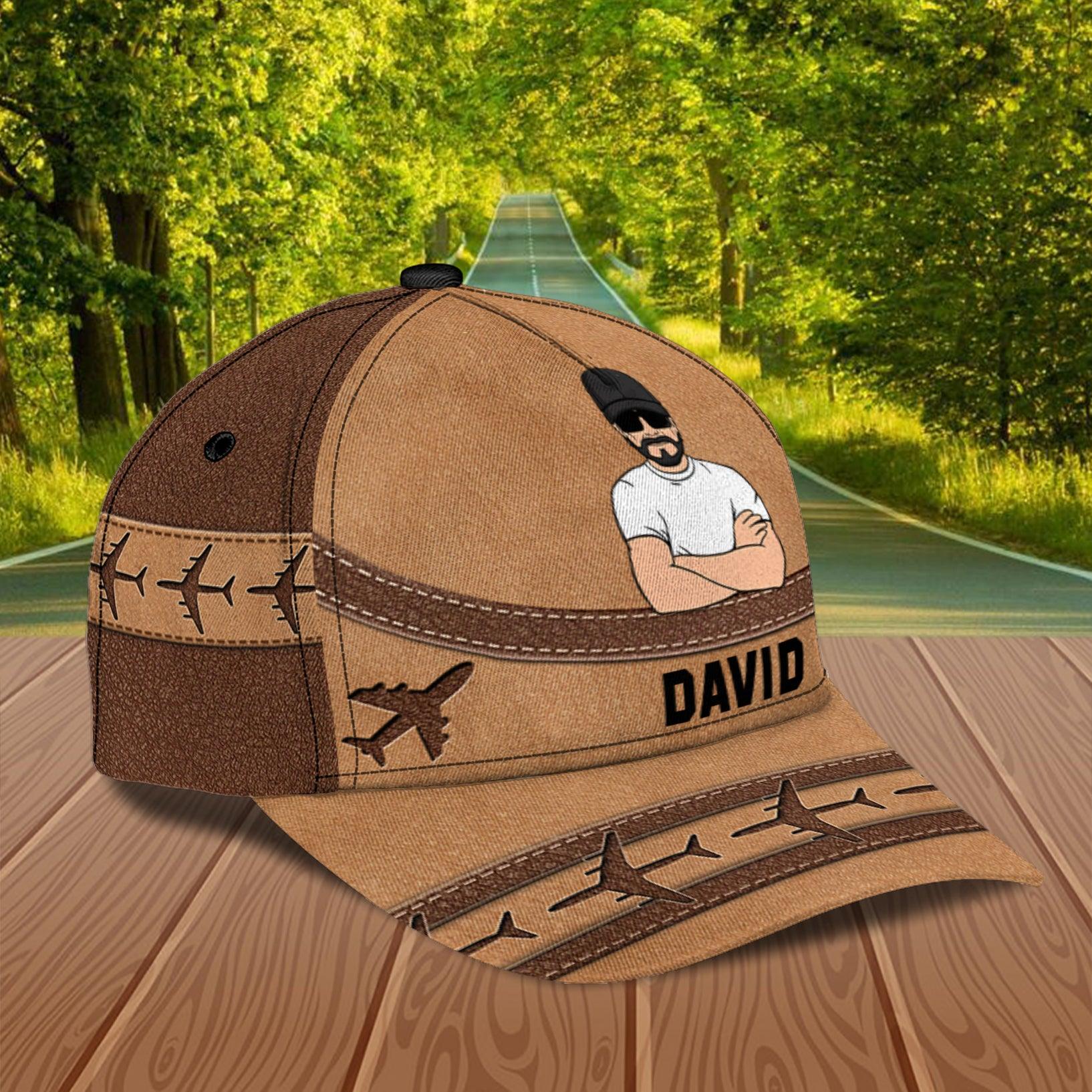 For Pilot Personalized Classic Cap, Personalized Gift for Pilot Trucker Hats Custom Hats Gifts For Men & Women