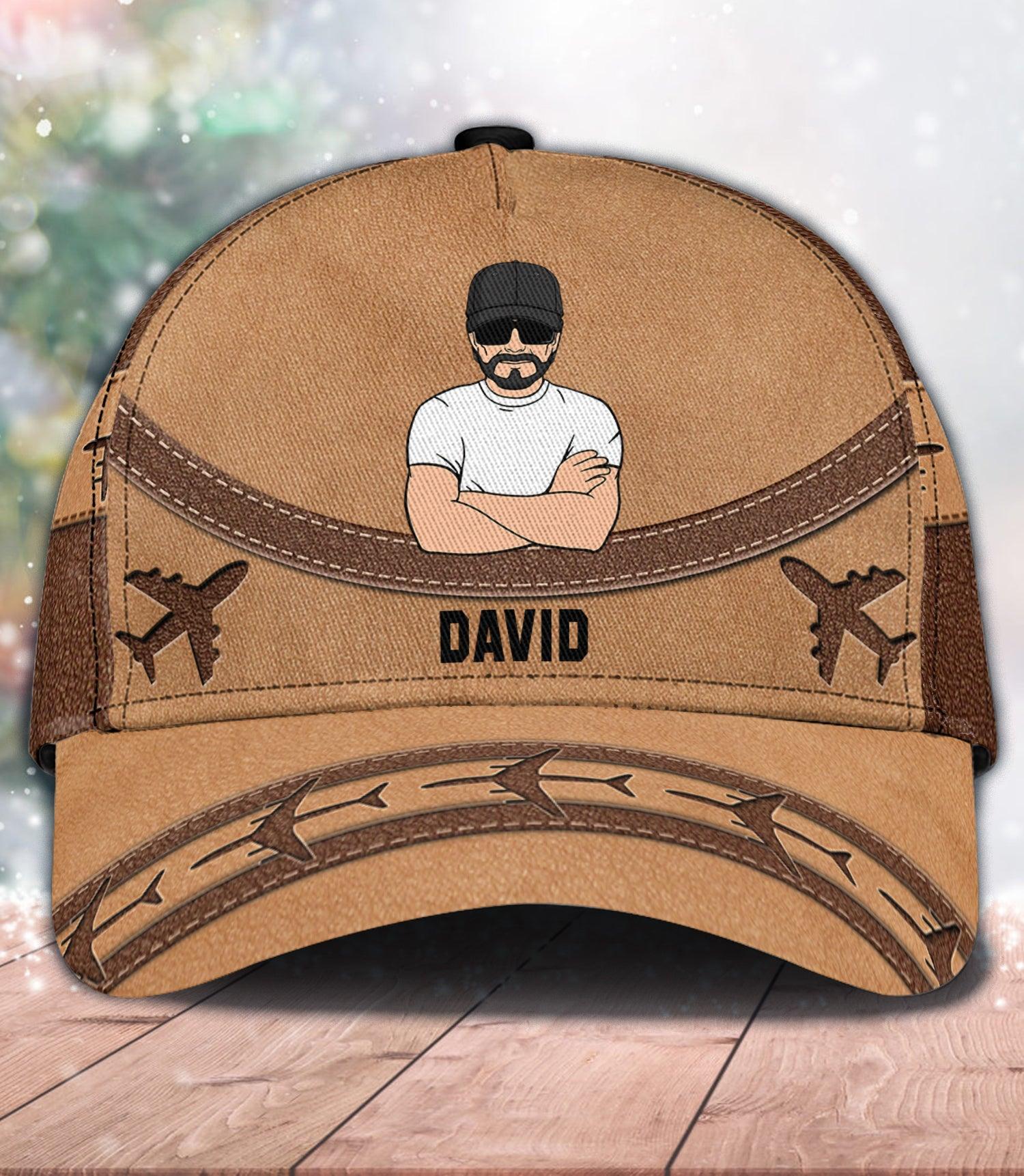 For Pilot Personalized Classic Cap, Personalized Gift for Pilot Trucker Hats Custom Hats Gifts For Men & Women