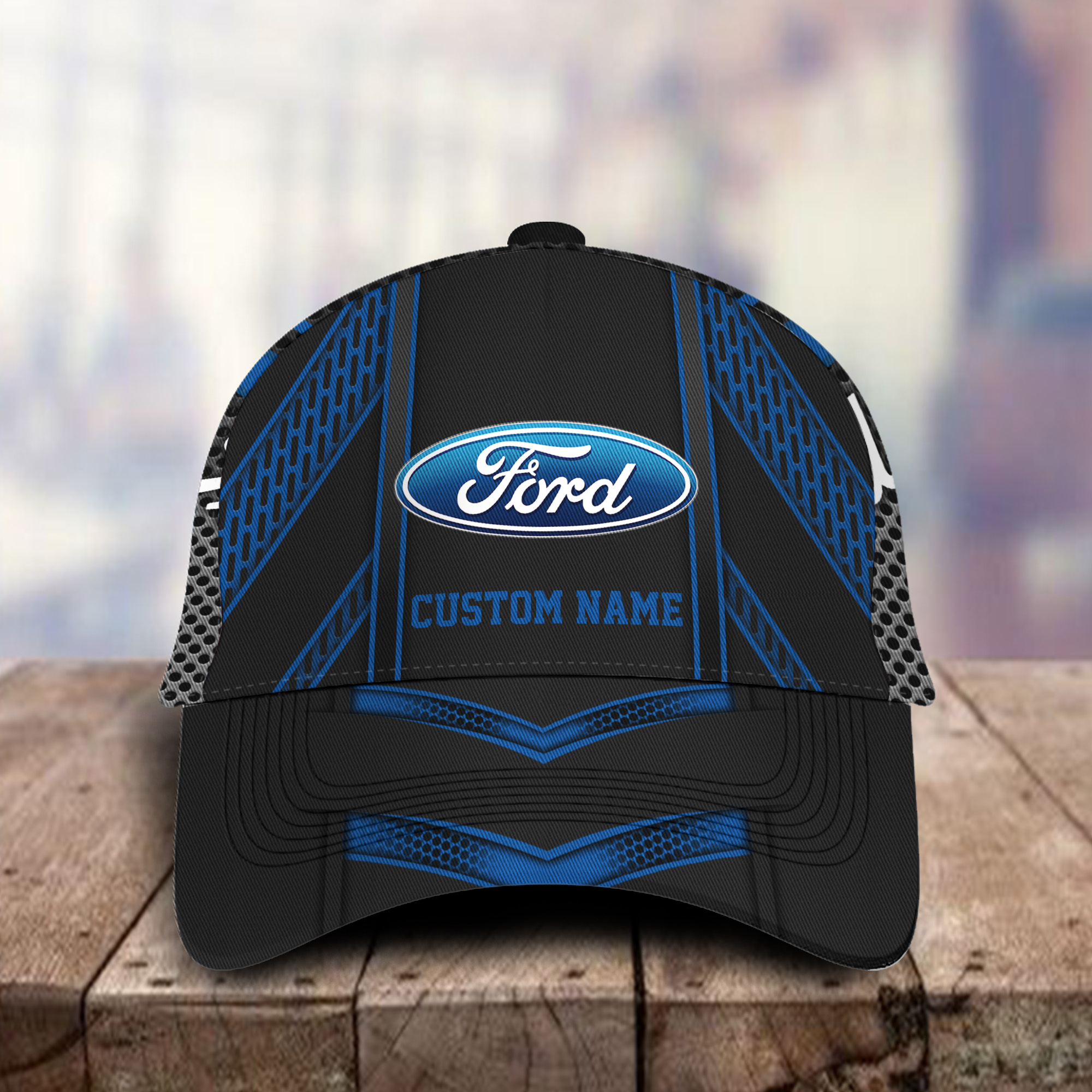 Ford 3D Classic Cap Hat Personalized Name For Men Women Trucker Hats Custom Hats Gifts For Men & Women