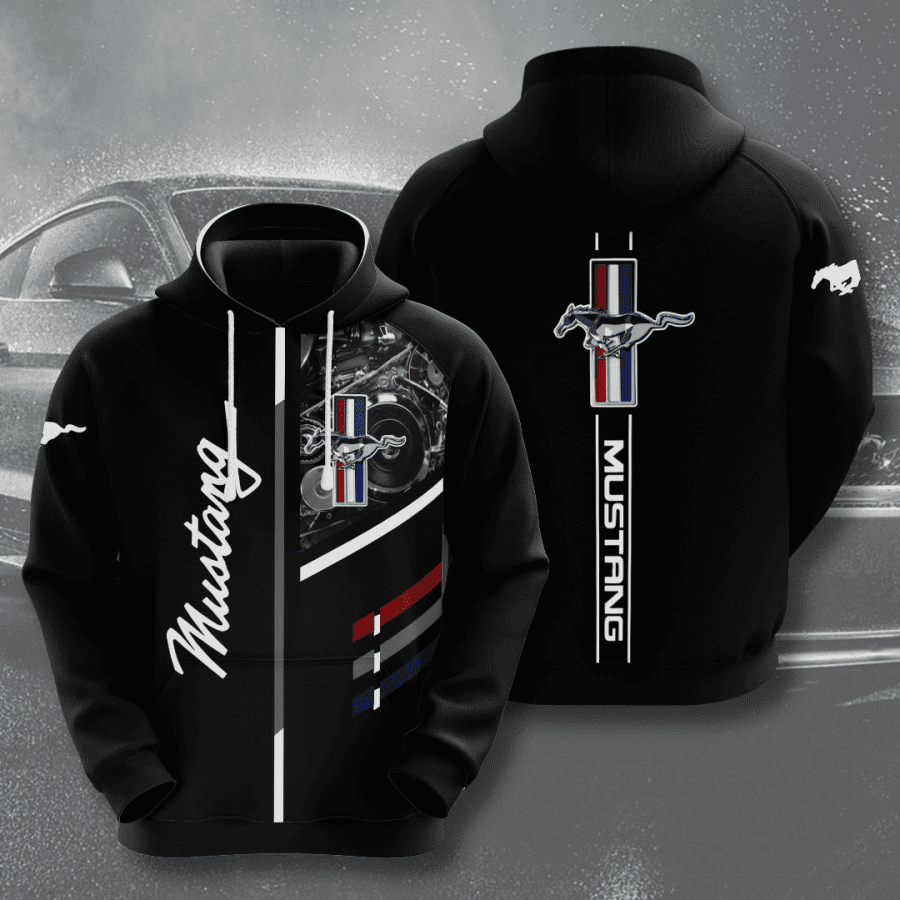 Ford Mustang 3D All Over Print Hoodie, Zip Hoodie