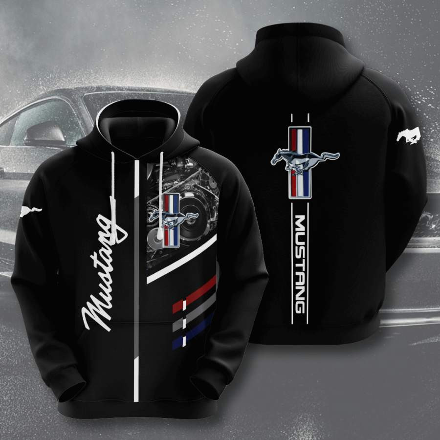 Ford Mustang 3D All Over Print Hoodie, Zip Hoodie