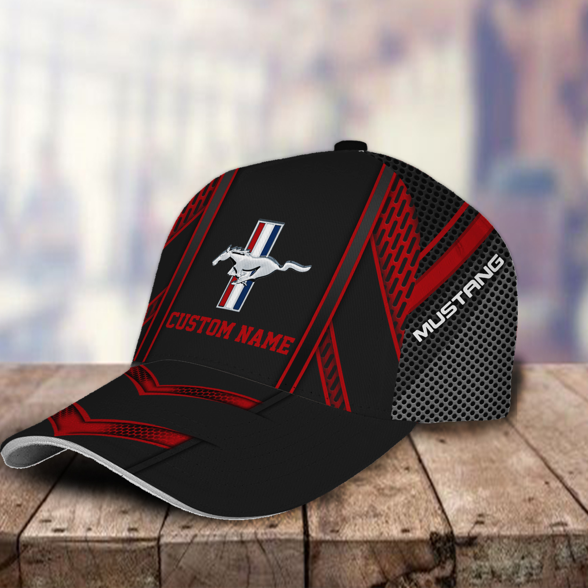 Ford Mustang 3D Classic Cap Hat Personalized Name For Men Women Trucker Hats Custom Hats Gifts For Men & Women