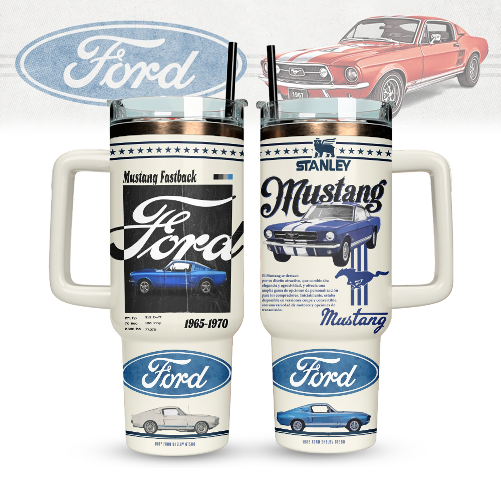 Ford Mustang Custom Stanley Cup 40 oz 30 oz Tumbler With HandleTVC2301129