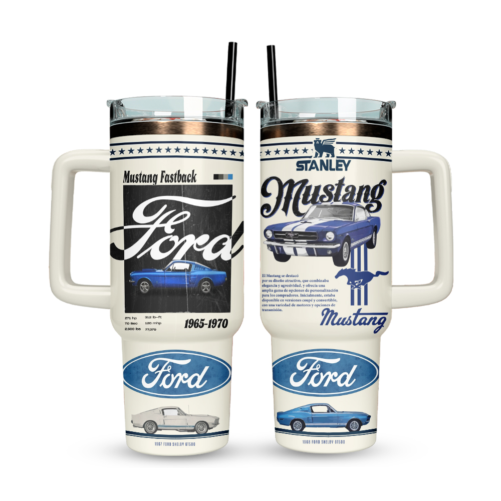 Ford Mustang Custom Stanley Cup 40 oz 30 oz Tumbler With HandleTVC2301129 - Image 2