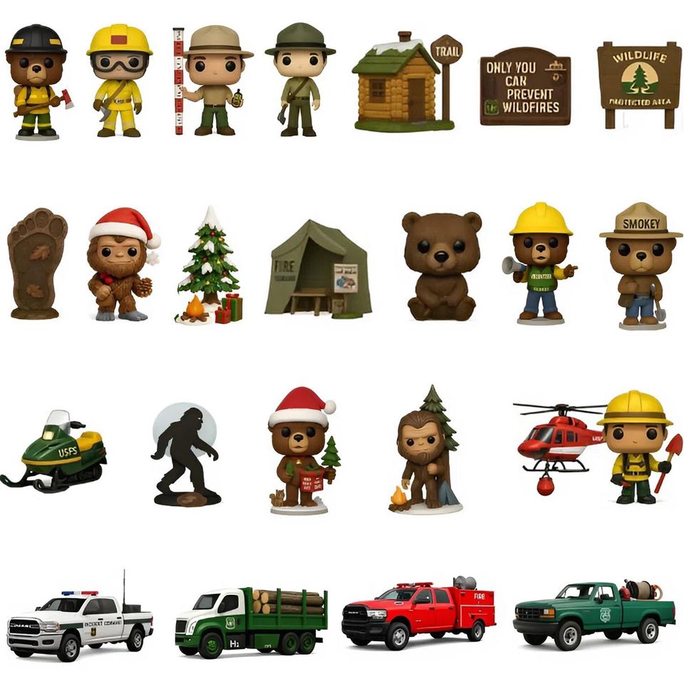 Forest Advent Calendar 2025, 24 Day Animal Figurines, Christmas Countdown Blind Box - Image 2