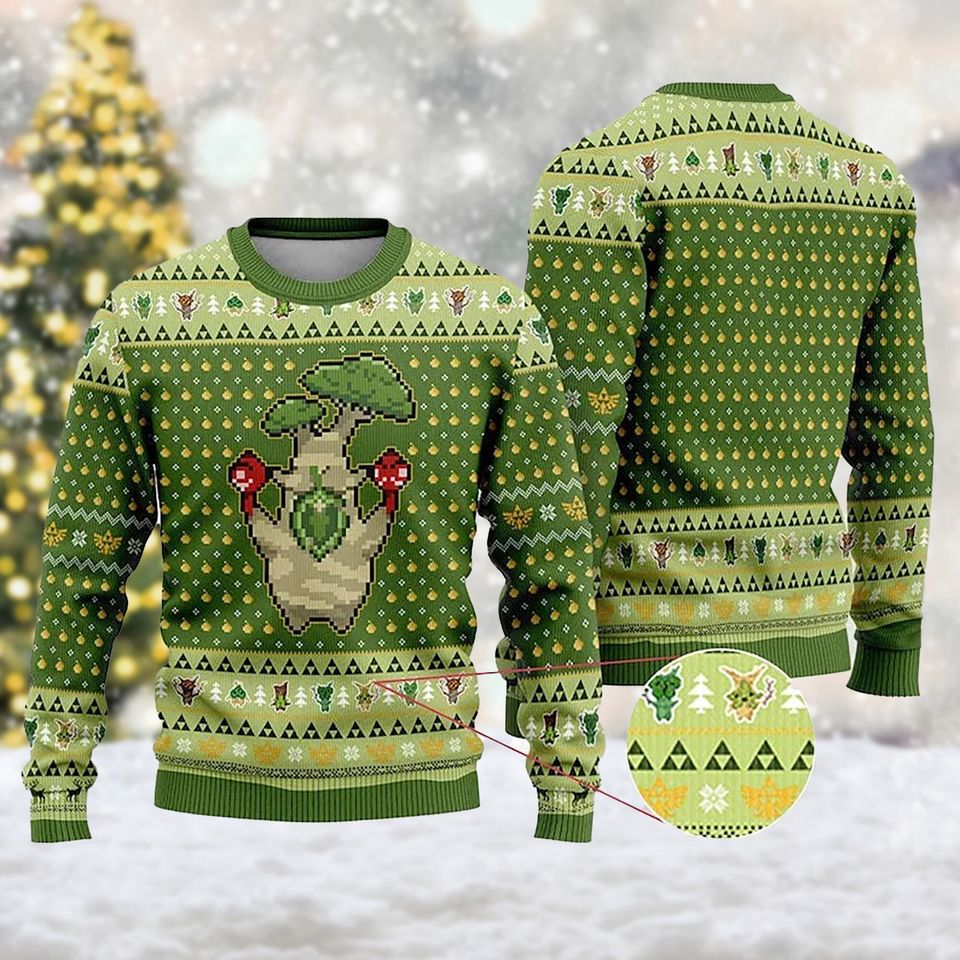 Forest-Based Race 3D All Over Printed T-shirt, Adventure Game Ugly Christmas Sweater