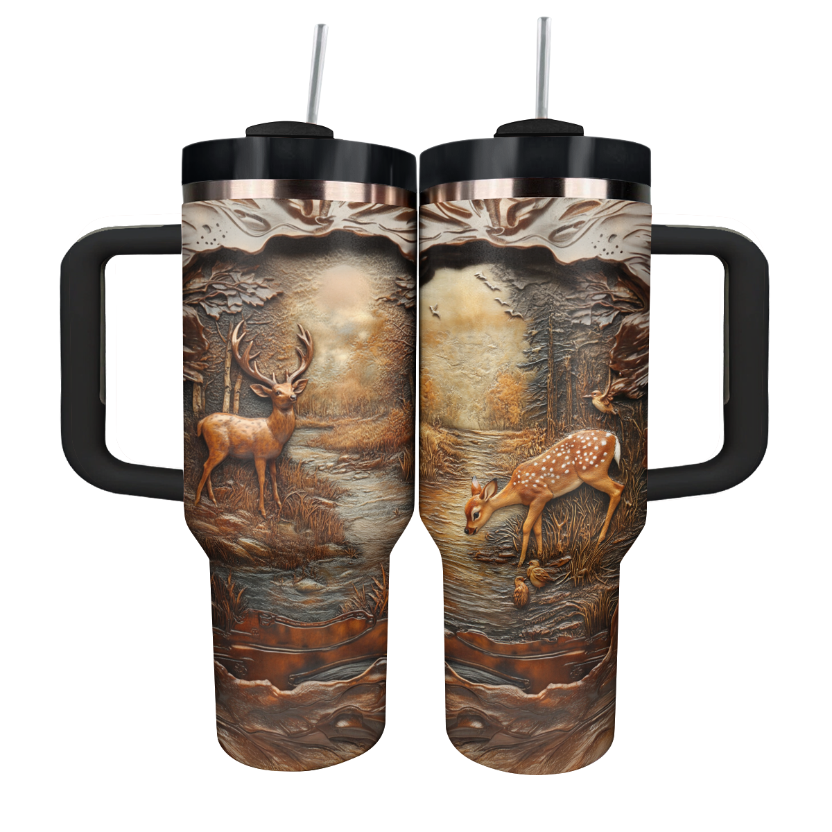 Forest Deer Custom Stanley Cup 40 oz 30 oz Tumbler With HandleTVC2301302