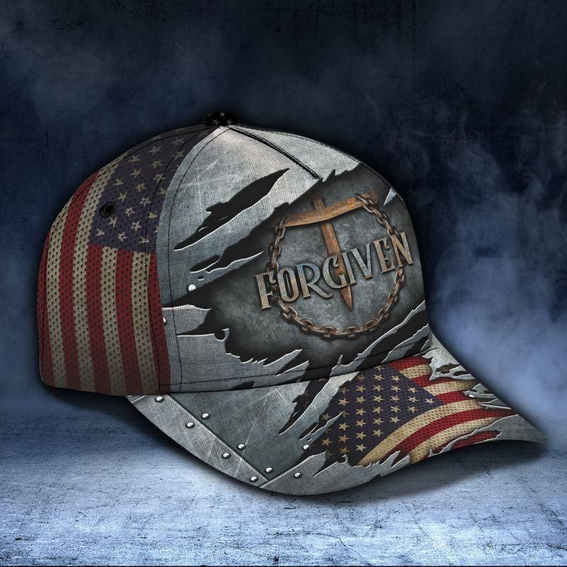 Forgiven American Flag Classic Cap Baseball Cap Trucker Hats Custom Hats Gifts For Men & Women