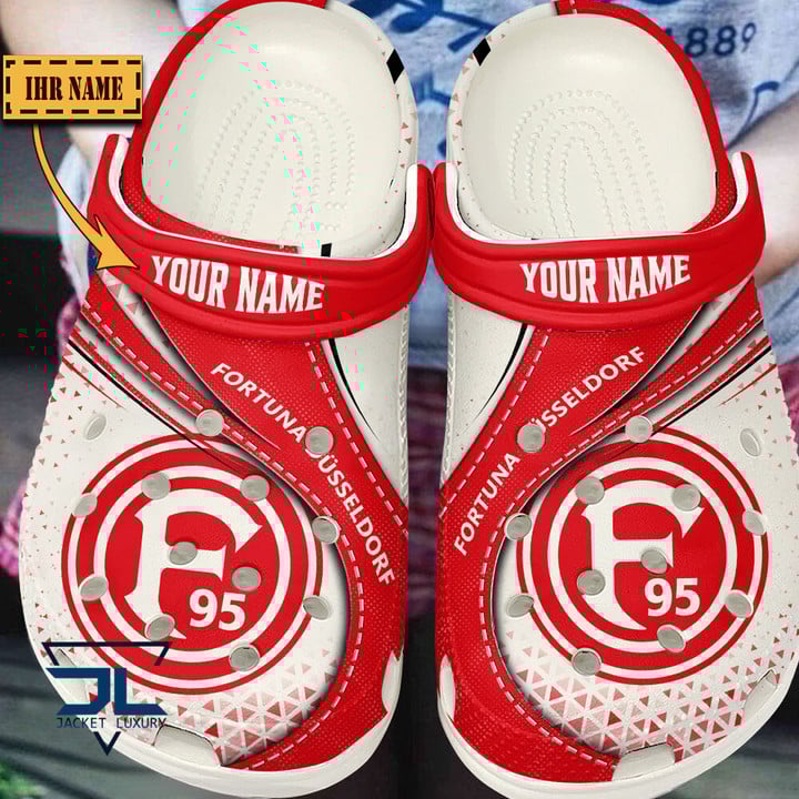 Fortuna DÃ¼sseldorf Bundesliga Sport Crocs Crocband Clogs Shoes Comfortable For Men Women and Kids