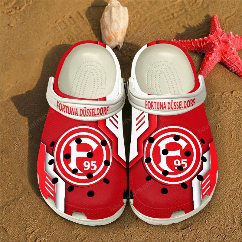 Fortuna DÃ¼sseldorf Bundesliga Sport Crocs Crocband Clogs Shoes Comfortable For Men Women and Kids