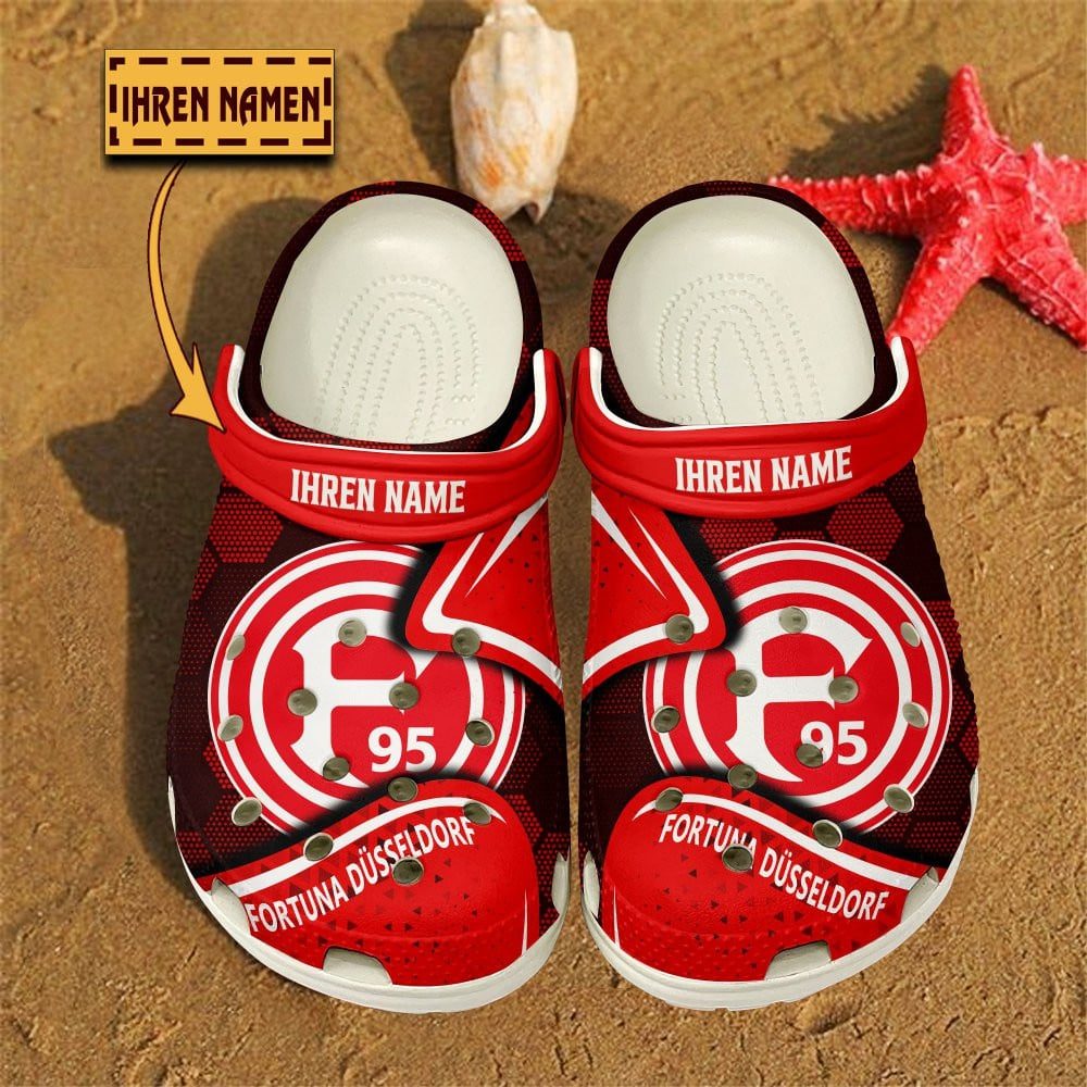 Fortuna DÃ¼sseldorf Bundesliga Sport Crocs Crocband Clogs Shoes Comfortable For Men Women and Kids
