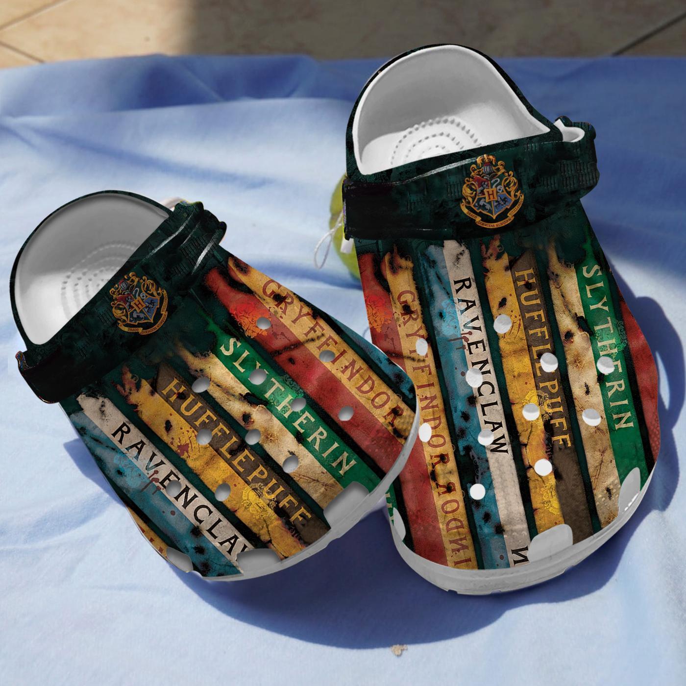 Four Houses Harry Potter Movie Crocs Crocband Clogs Shoes Comfortable For Men Women and Kids
