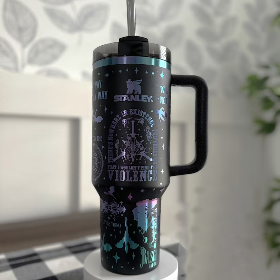Fourth Wing Book Custom Stanley Cup 40 oz 30 oz Tumbler With HandleTVC2301773
