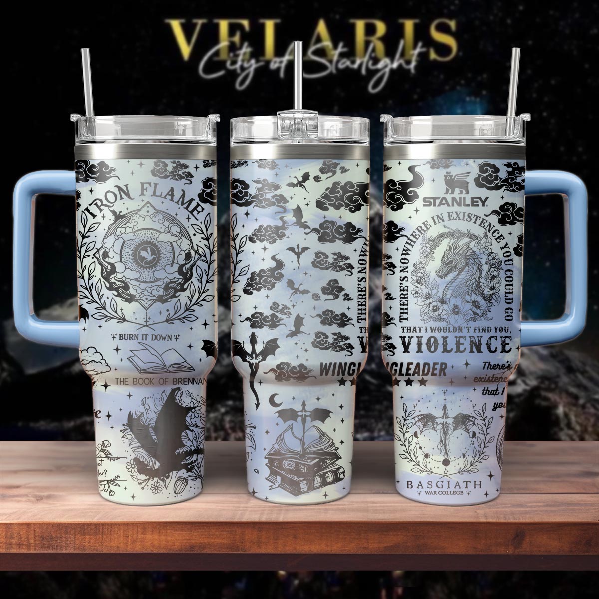 Fourth Wing Custom Stanley Cup 40 oz 30 oz Tumbler With HandleTVC2301568