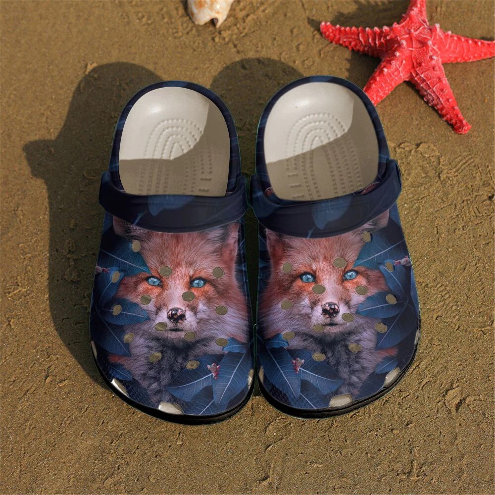 Fox Animal Crocs Crocband Clogs Shoes Comfortable For Men Women and Kids