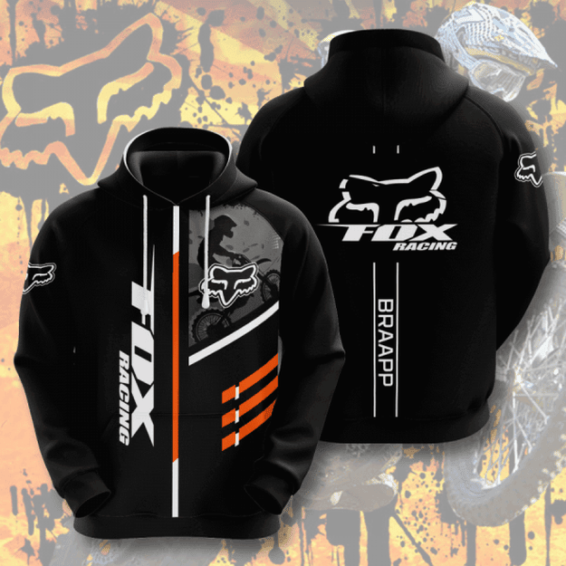 Fox Racing 3D All Over Print Hoodie, Zip Hoodie