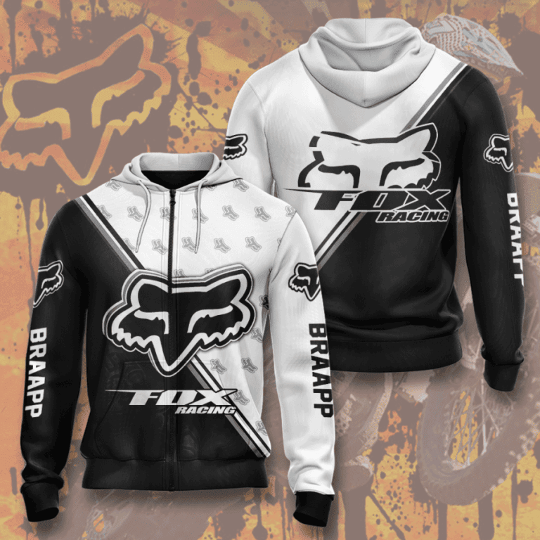 Fox Racing 3D All Over Print Hoodie, Zip Hoodie