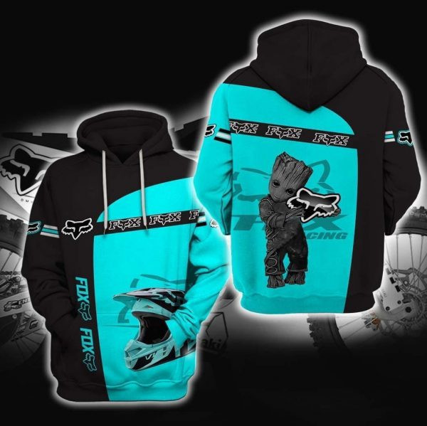 Fox Racing 3D All Over Print Hoodie, Zip Hoodie