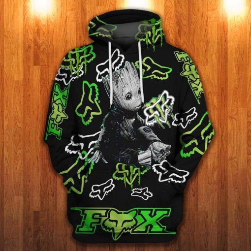 Fox Racing 3D All Over Print Hoodie, Zip Hoodie