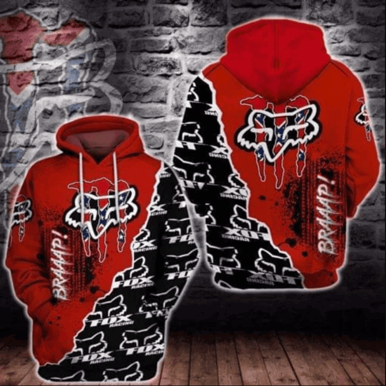 Fox Racing 3D All Over Print Hoodie, Zip Hoodie