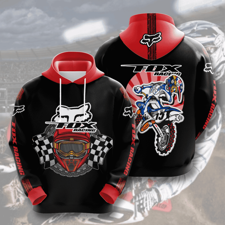 Fox Racing 3D All Over Print Hoodie, Zip Hoodie