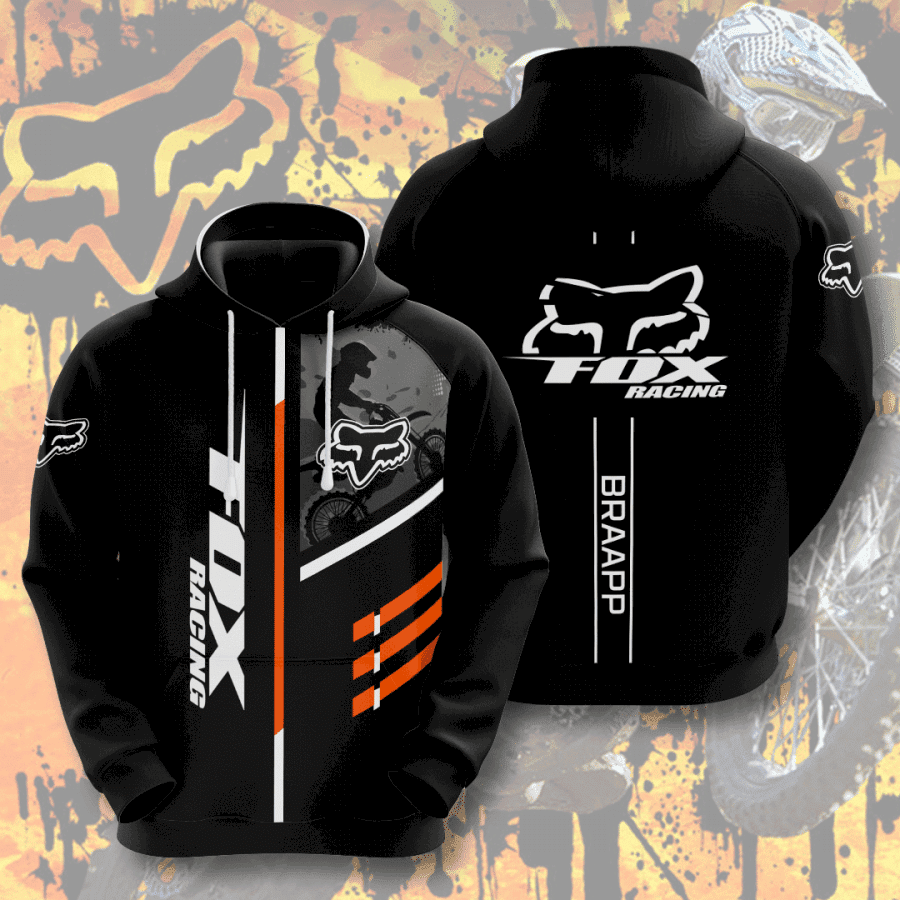 Fox Racing 3D All Over Print Hoodie, Zip Hoodie