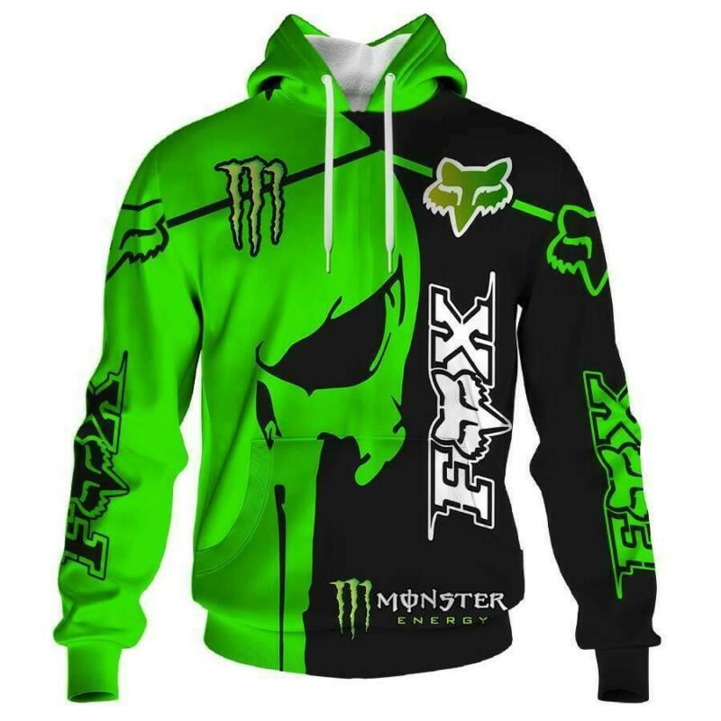 Fox Racing 3D All Over Print Hoodie, Zip Hoodie