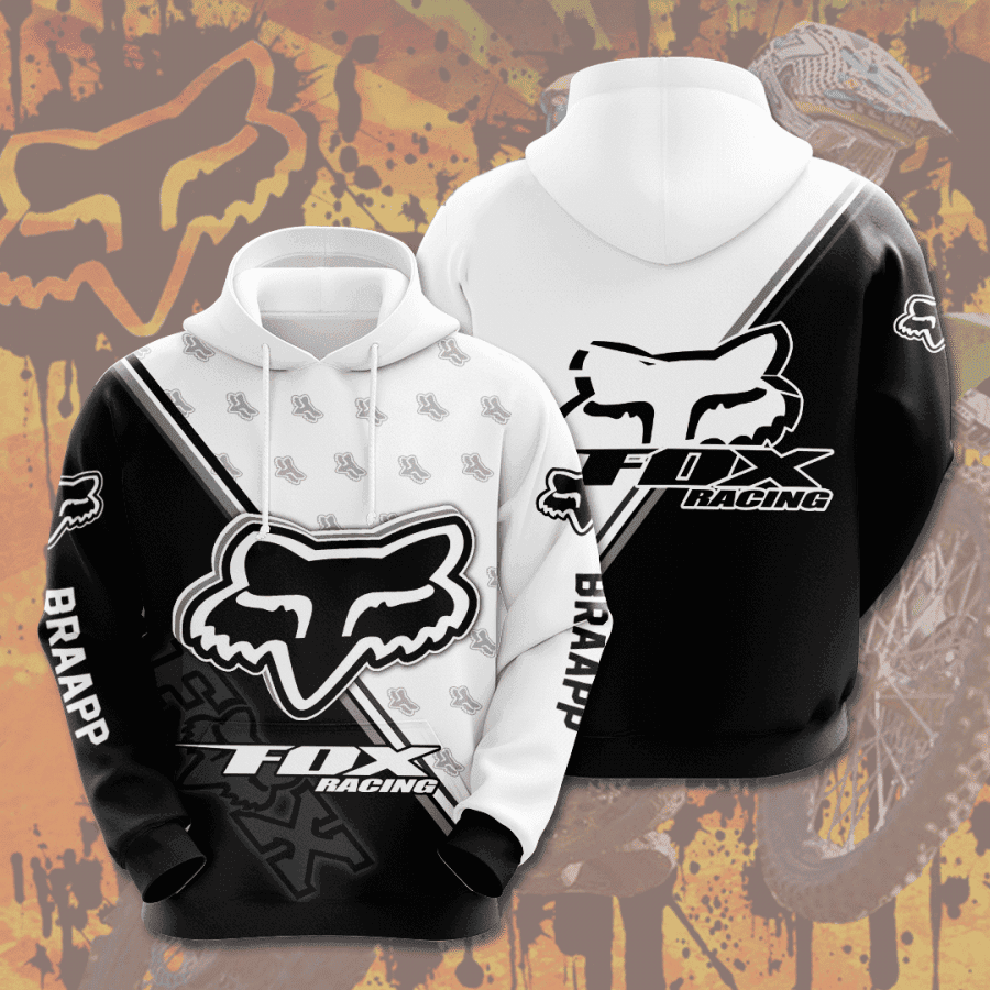 Fox Racing 3D All Over Print Hoodie, Zip Hoodie