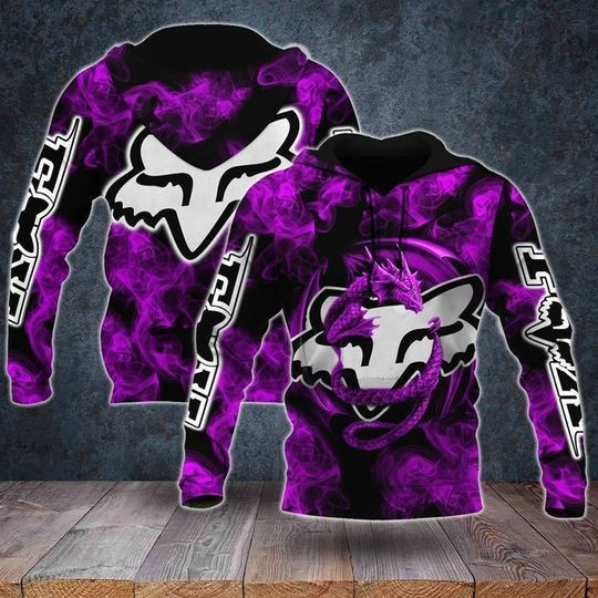 Fox Racing Dragon 3D All Over Print Hoodie, Zip Hoodie