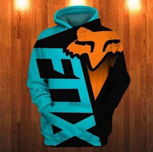 Fox Racing Fox Head Riding 3D All Over Print Hoodie, Zip Hoodie