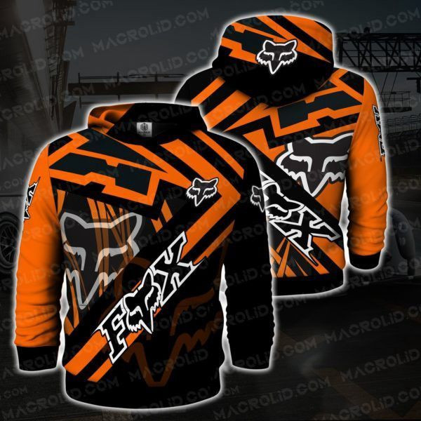 Fox Racing Logo 3D All Over Print Hoodie, Zip Hoodie