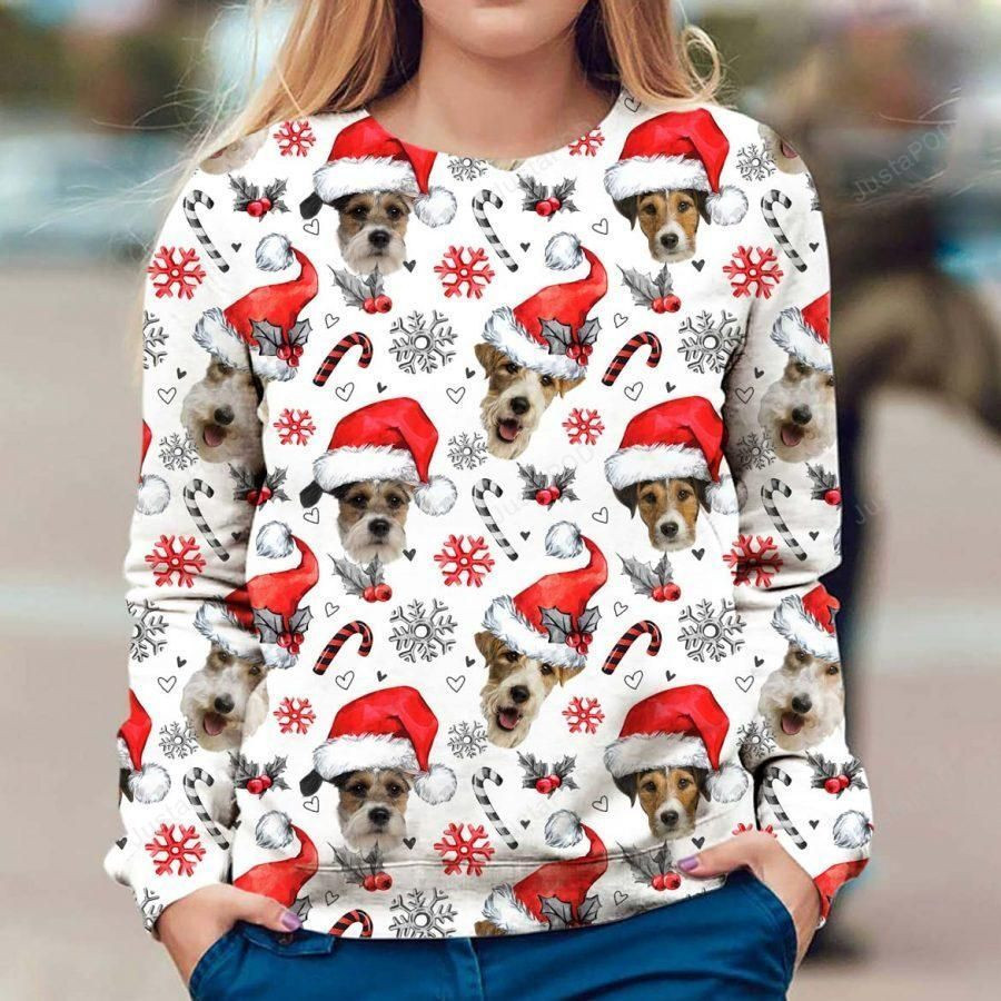 Fox Terrier Ugly Christmas Sweater Adult 3D Funny Matching for family
