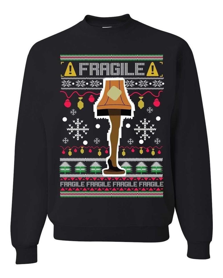 Fragile Leg Lamp Ugly Christmas Sweater
