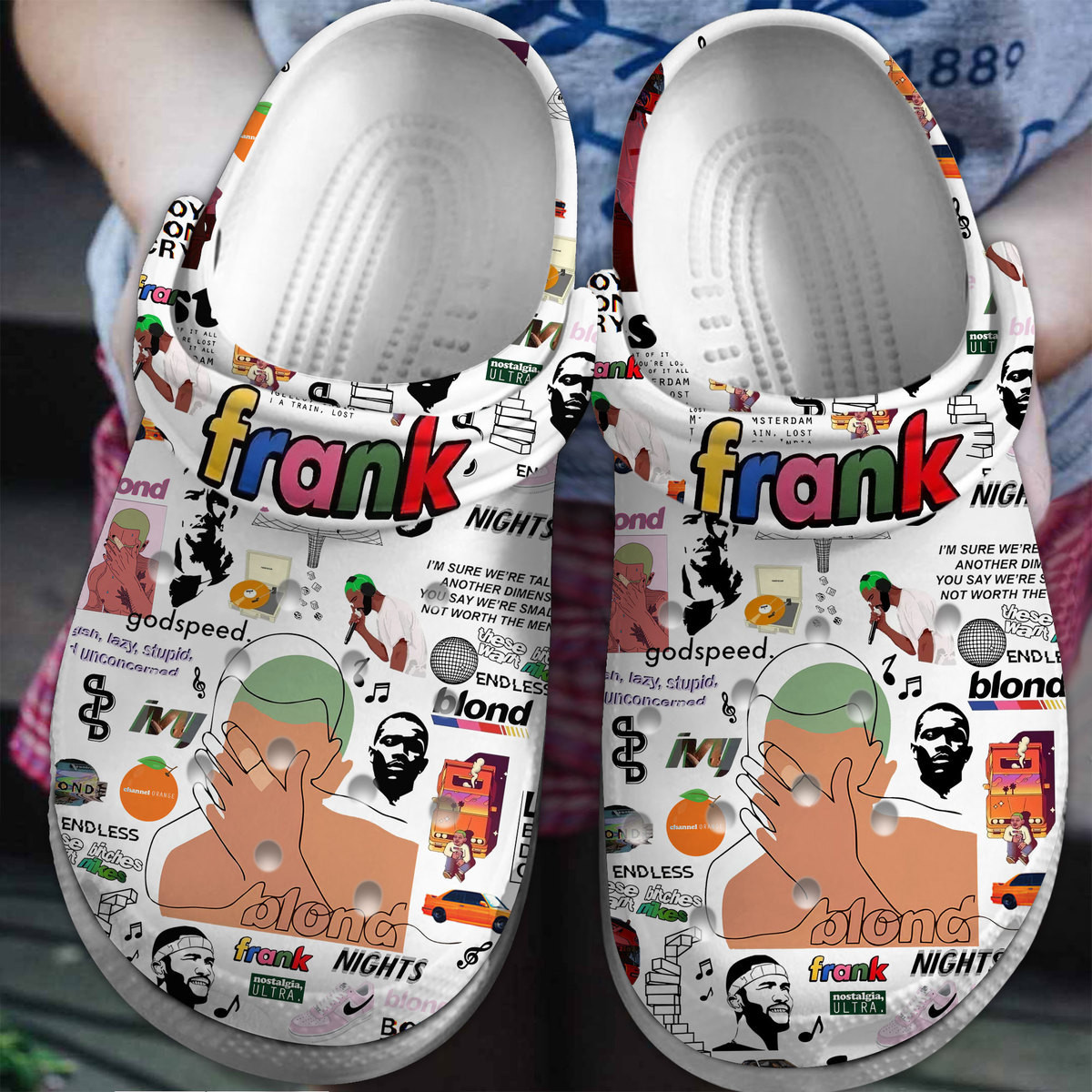Frank Ocean Music Crocs Crocband Clogs Shoes Comfortable For Men Women and Kids