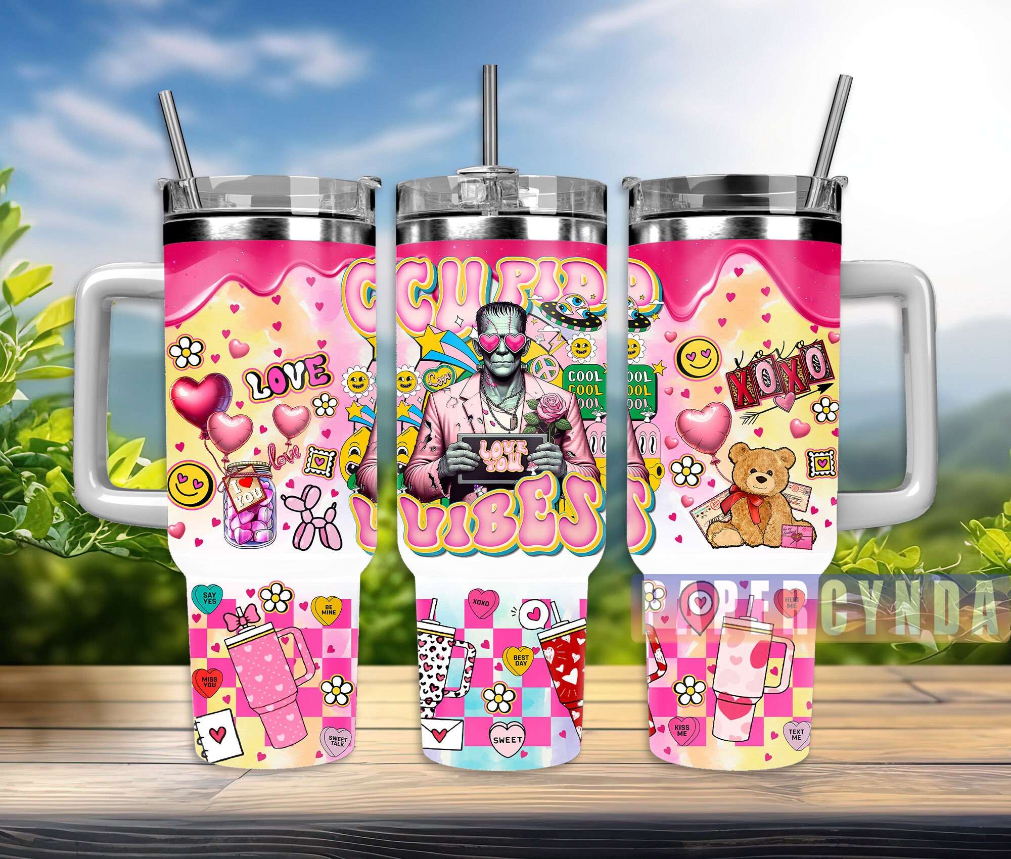 Frankenstein Custom Stanley Cup 40 oz 30 oz Tumbler With HandleTVC2301835