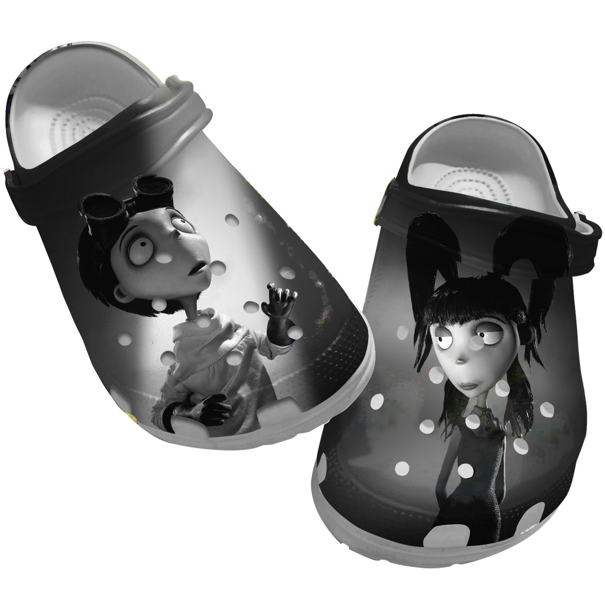 Frankenweenie Movie Crocs Crocband Clogs Shoes Comfortable For Men Women and Kids