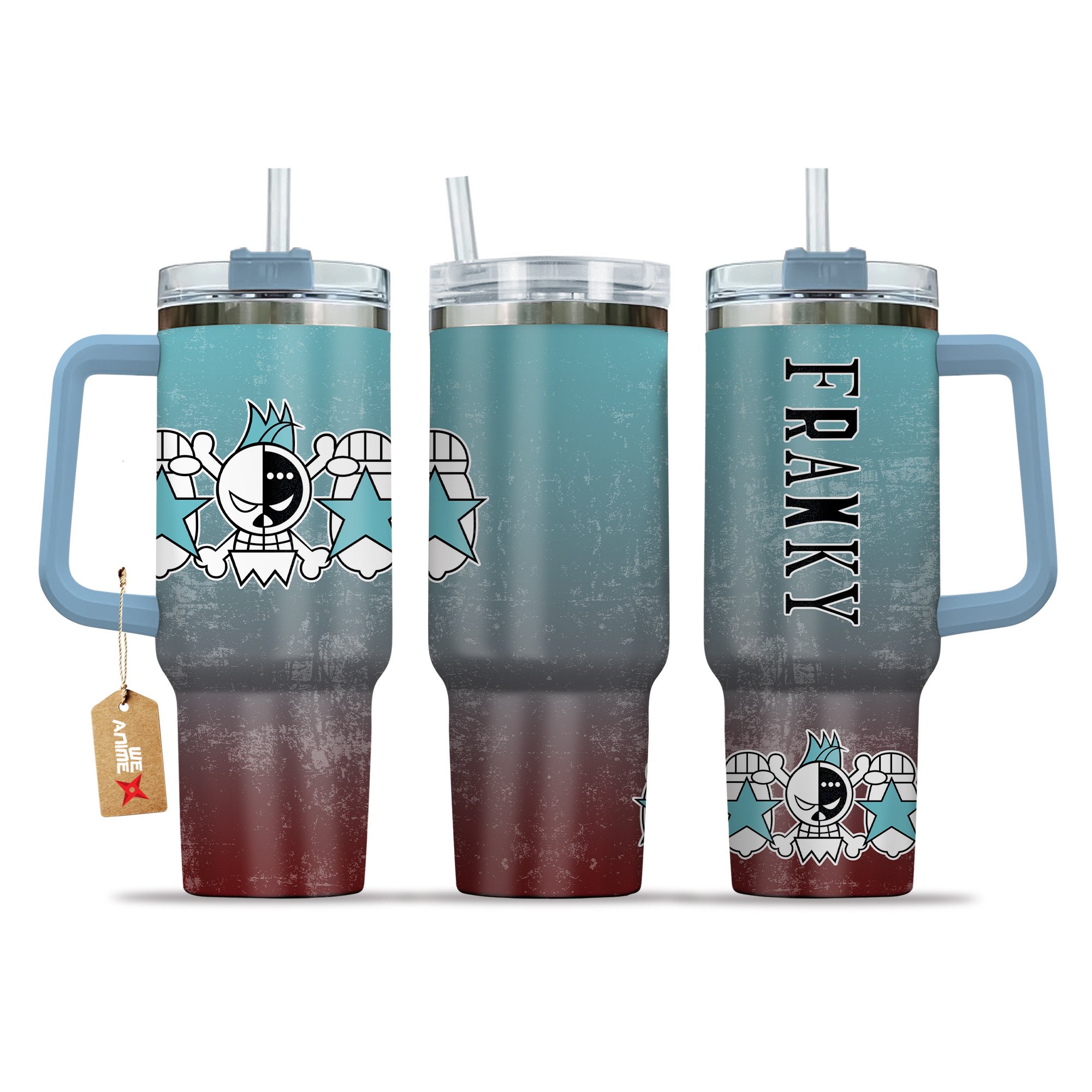 Franky One Piece Anime Custom Stanley Cup 40 oz 30 oz Tumbler With HandleTVC2301207