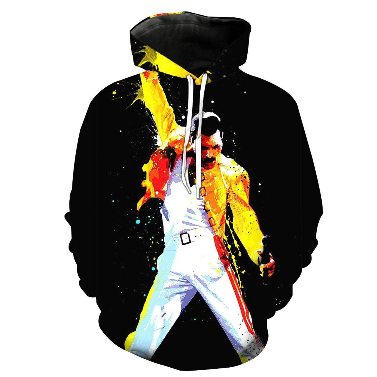Freddie Mercury 3D All Over Print Hoodie, Zip Hoodie