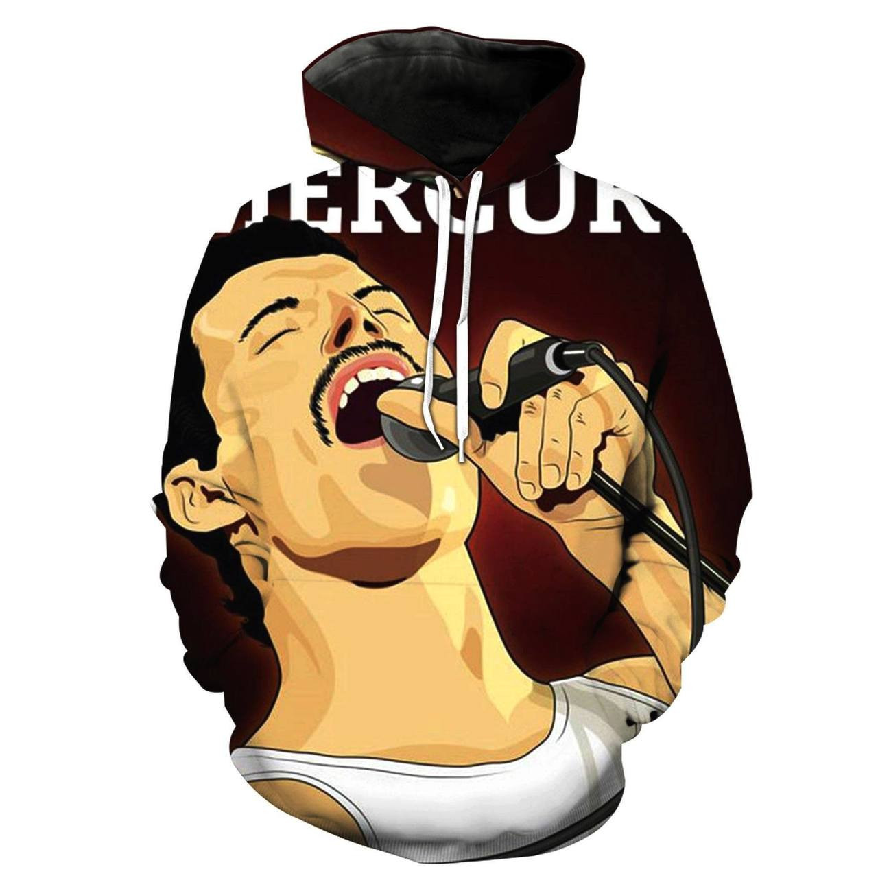 Freddie Mercury 3D All Over Print Hoodie, Zip Hoodie