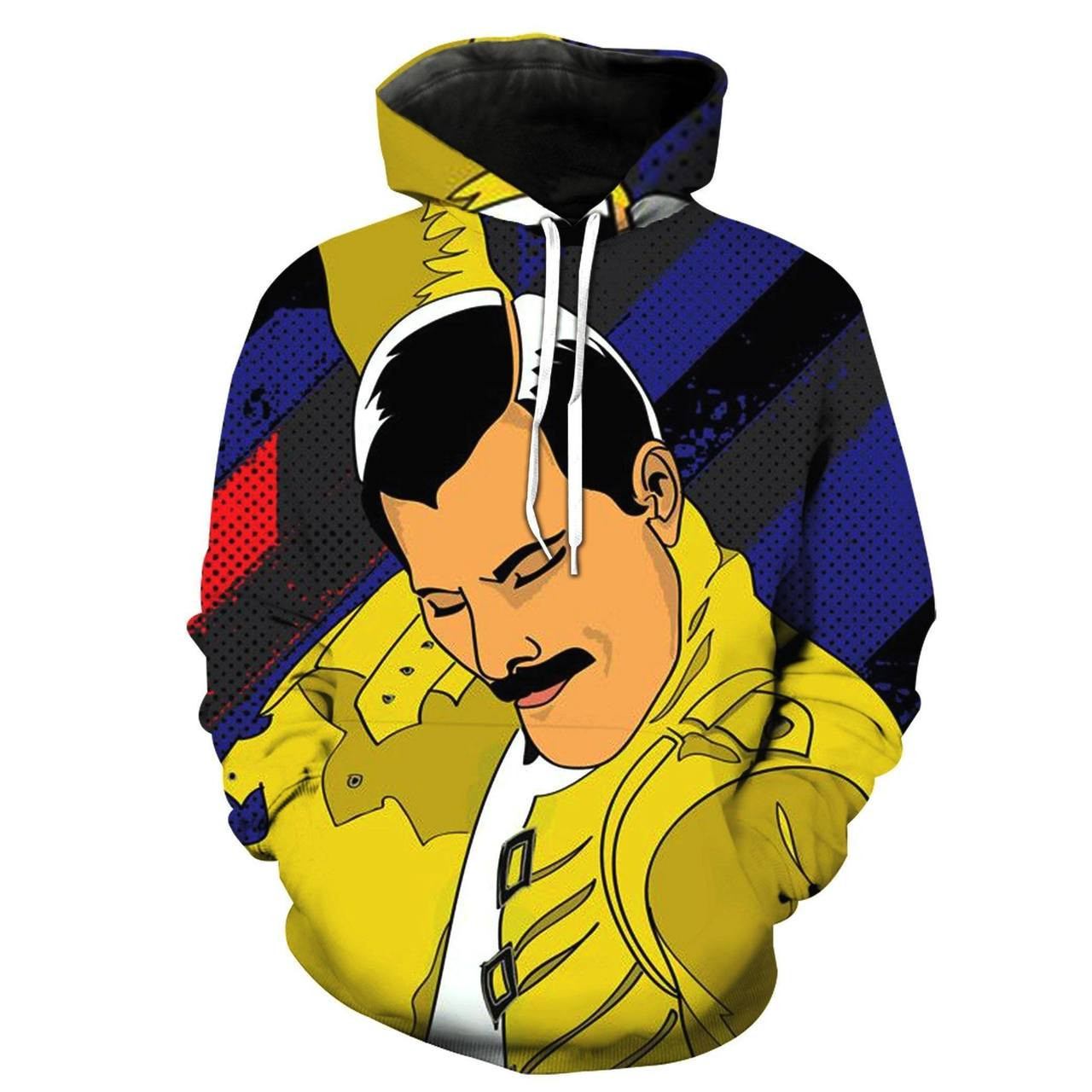 Freddie Mercury 3D All Over Print Hoodie, Zip Hoodie