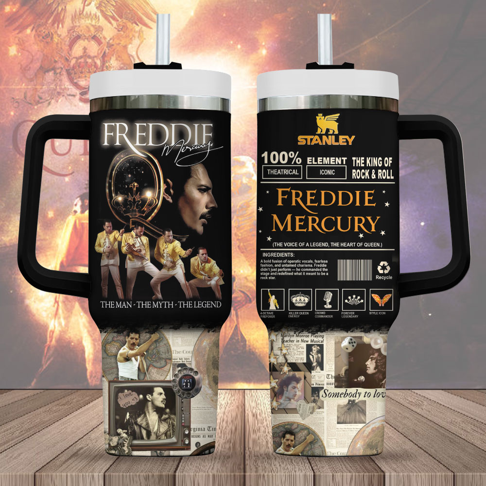 Freddie Mercury Music Custom Stanley Cup 40 oz 30 oz Tumbler With HandleTVC2301248