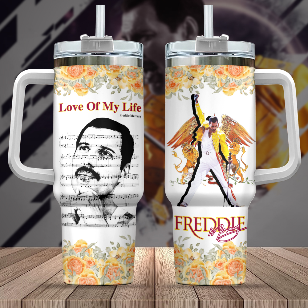 Freddie Mercury Queen Music Custom Stanley Cup 40 oz 30 oz Tumbler With HandleTVC2301848