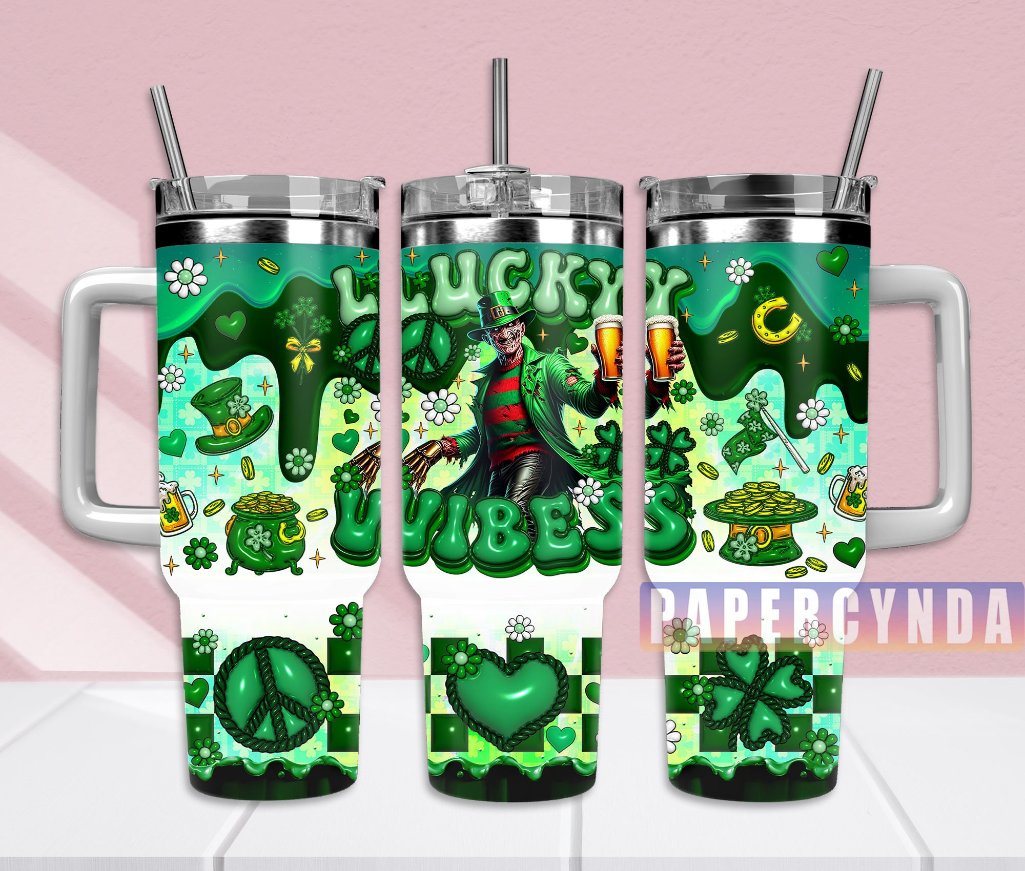 Freddy Krueger Custom Stanley Cup 40 oz 30 oz Tumbler With HandleTVC2301834