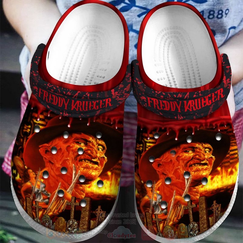 Freddy Krueger Horror Movie Crocs Crocband Clogs Shoes Comfortable For Men Women and Kids